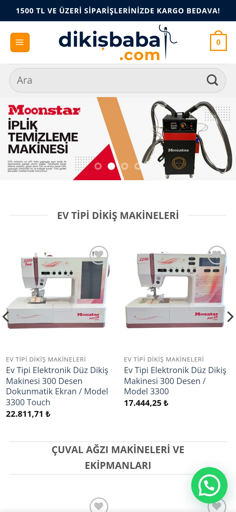 dikisbaba.com ana sayfa, mobil görünüm