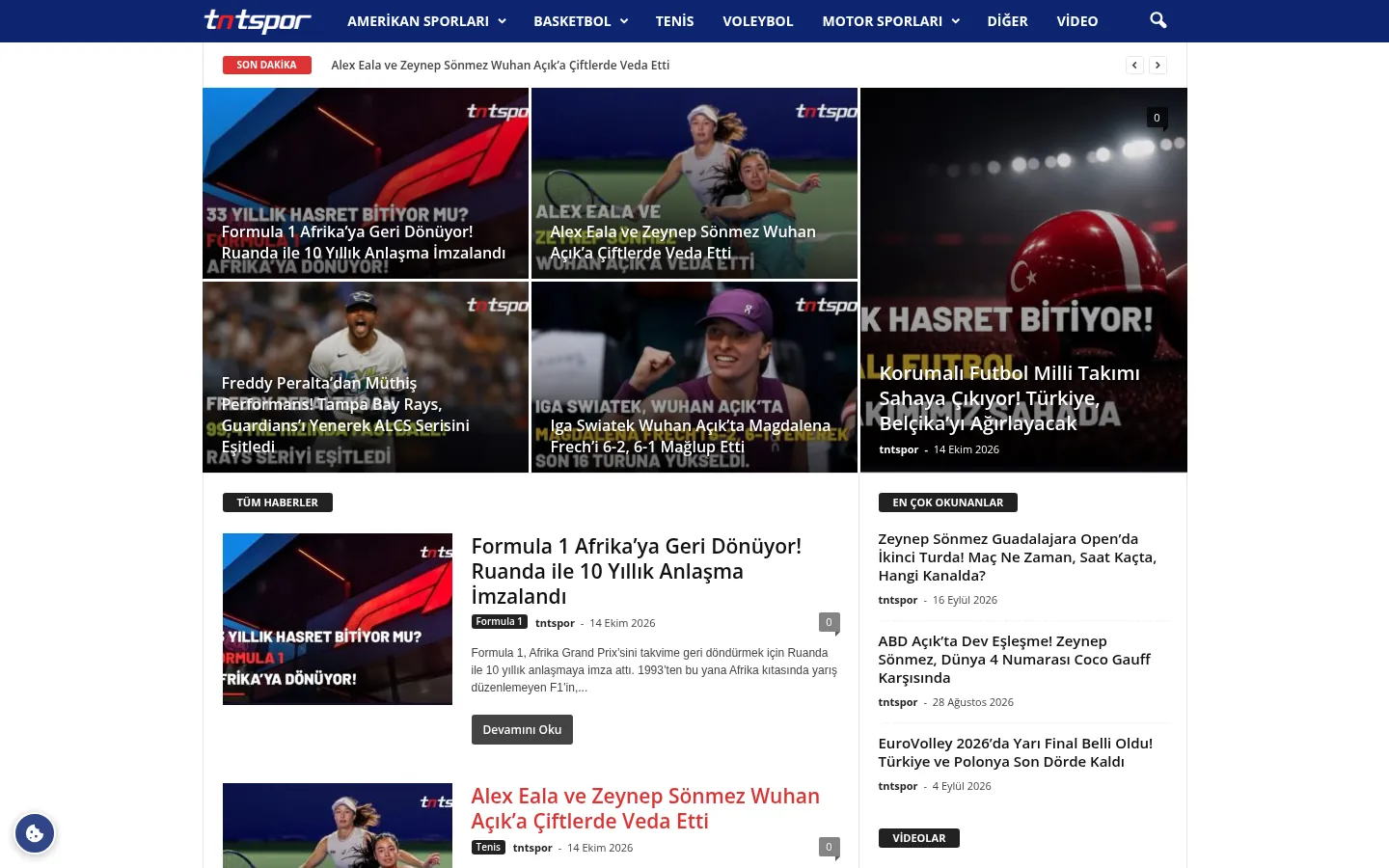tntspor.com ana sayfa, masaüstü görünüm